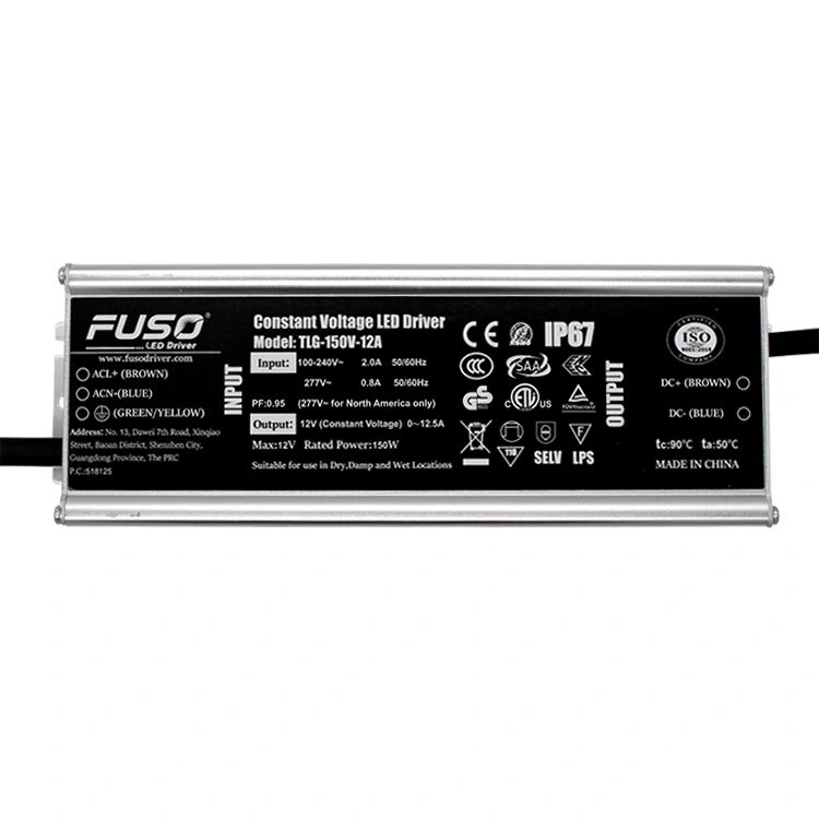 높은 PF 12v 150w 정전압 Led 드라이버