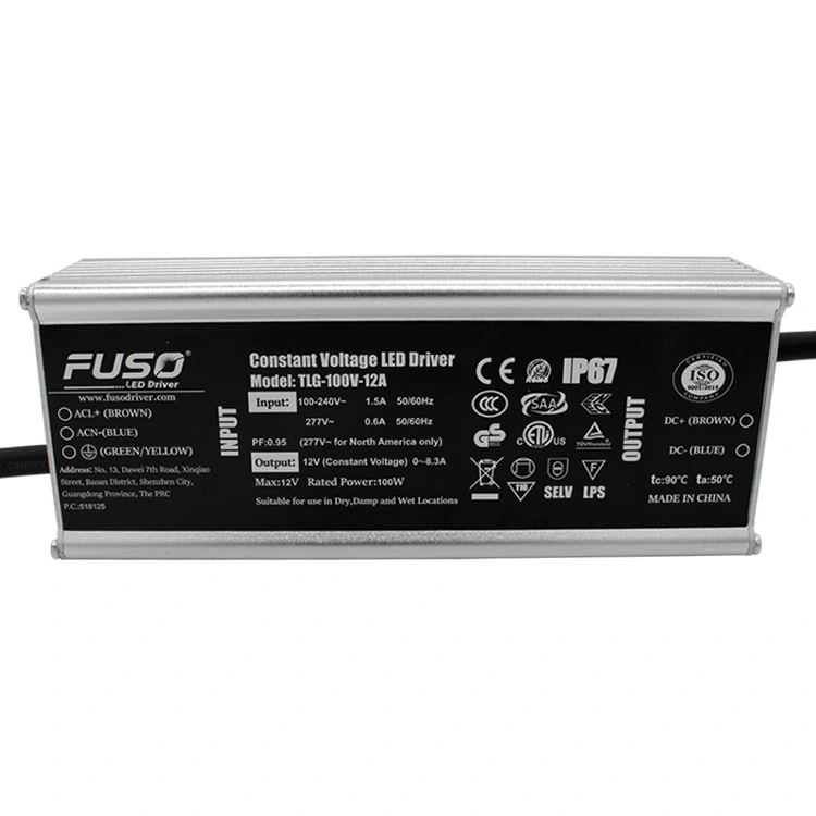 높은 Pf 24v 100w 정전압 Led 전원 공급 장치