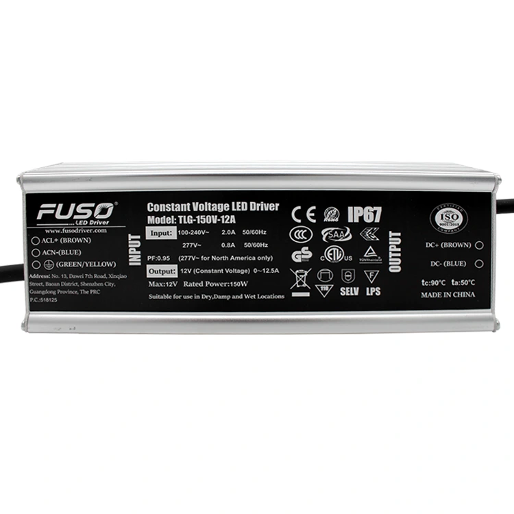 높은 PF 24v 150w 정전압 Led 드라이버