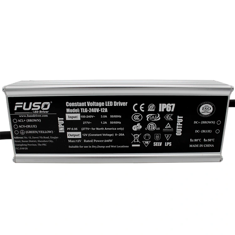 높은 PF 24v 240w 정전압 Led 드라이버